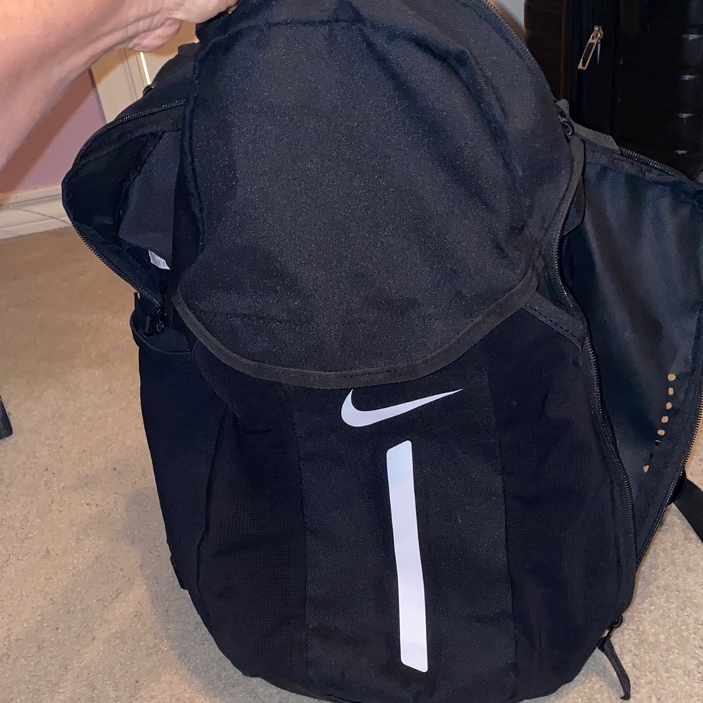 Nike Black and White Team Backpack